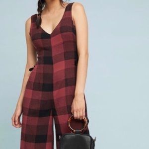 Anthropologie Checkered Jumpsuit 4